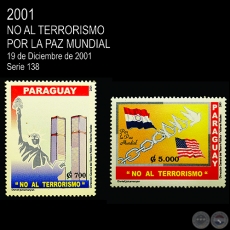 NO AL TERRORISMO - POR LA PAZ MUNDIAL (AO 2001 - SERIE 11)